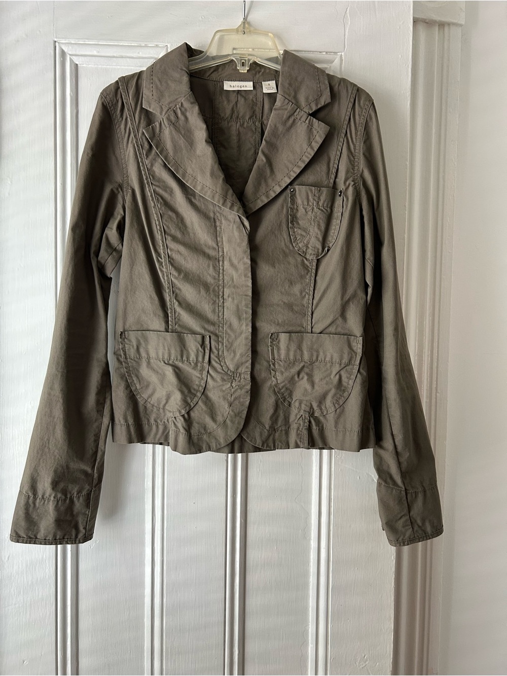 Halogen | Army Green |Lightweight Blazer-Jacket | Size Small